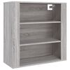 vidaXL Sein&auml;kaappi harmaa Sonoma 80x33x80 cm tekninen puu