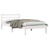 vidaXL S&auml;ngyn runko Valkoinen 225,5 x 95,5 x 69,5 cm Massiivinen m&auml;nty