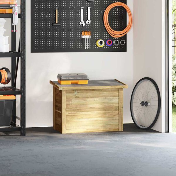 vidaXL S&auml;ilytyslaatikko Luonnollinen 80 x 44,5 x 57,5 cm