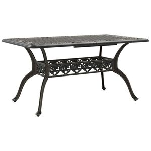 vidaXL Puutarhap&ouml;yt&auml; pronssi 150x90x72 cm valualumiini