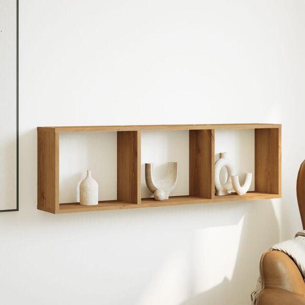 vidaXL Sein&auml;kaappi 100x16x30 cm artesaani tammi tekninen puu