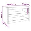 vidaXL Ulkokeitti&ouml;kaappi 106x55x64 cm t&auml;ysi douglaskuusi