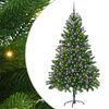 vidaXL Joulukuusi 300 LED-valoilla jalustalla Vihre&auml; 180 cm PE