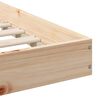 vidaXL Sängyn runko Ruskea 80 x 210 cm Massiivinen mänty