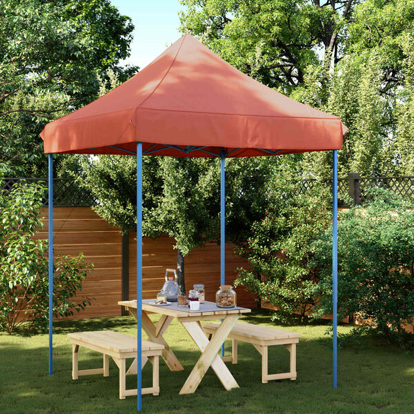 vidaXL Juhlateltta Terrakotta 200 x 200 x 306 cm Oxford-kangas