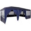 vidaXL Juhlateltta 600 x 400 x 266 cm Sininen Polyeteeni