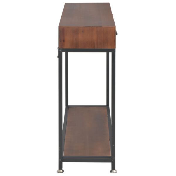 vidaXL Konsolip&ouml;yt&auml; 3 laatikolla 120x30x76 cm kuusi