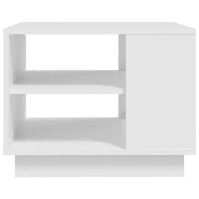vidaXL Sohvapöytä valkoinen 55x55x43 cm lastulevy