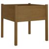 vidaXL Puutarhan kukkalaatikot 2 kpl hunajanruskea 70x70x70 cm mänty