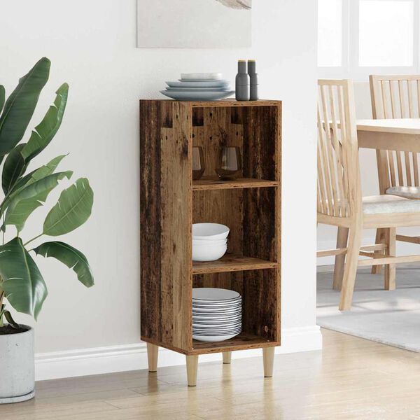 vidaXL Sivup&ouml;yt&auml; Vanha puu 34,5 x 32,5 x 90 cm Tekninen puu