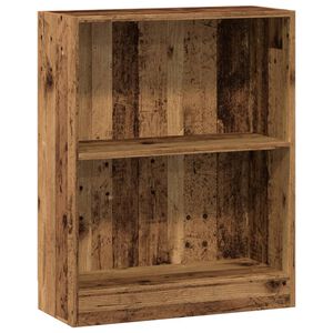 vidaXL Kirjahylly vanha puu 60x24x76 cm tekninen puu