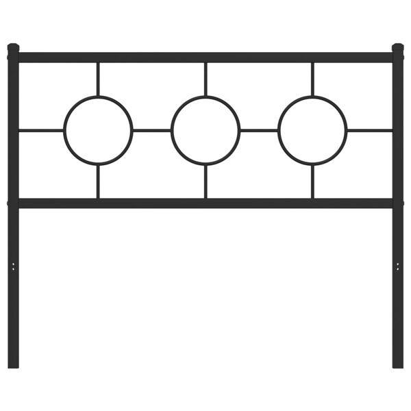 vidaXL Metallinen vaihtop&auml;&auml;ty musta 107 cm