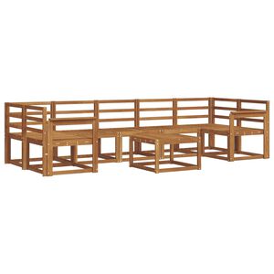 vidaXL Ulkosohvakokoelma 8 pcs Luonnollinen Tihe&auml; akasiapuu