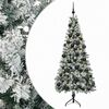 vidaXL Tekokuusi joulupalloilla 120 cm 150 LEDi&auml; L&auml;mpim&auml;n Valkoinen