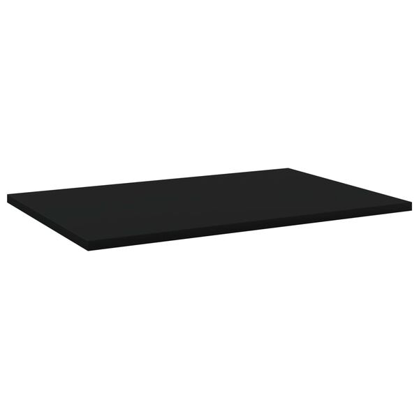 vidaXL Kirjahyllytasot 8 kpl musta 60x40x1,5 cm lastulevy