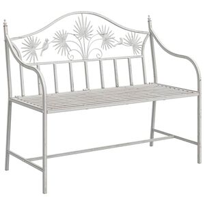 vidaXL Puutarhapenkki Antiikkivalkoinen 104 x 52,5 x 89 cm Ter&auml;s