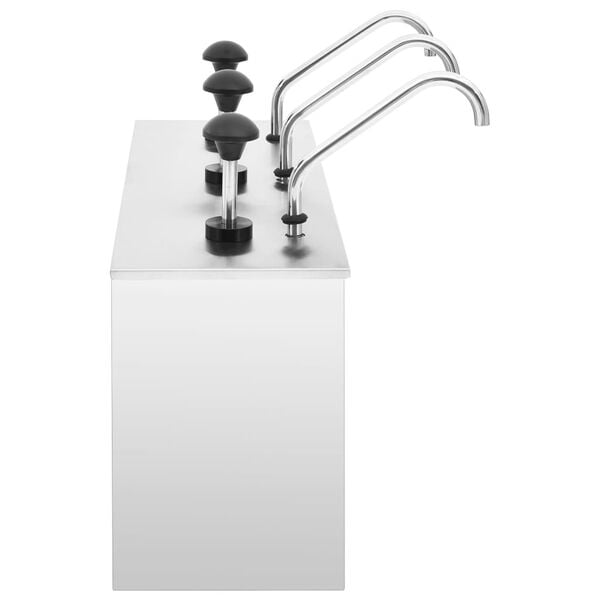 vidaXL Kastikkeen annostelija ruostumaton teräs 3 x 3,5 l