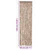 vidaXL Hyönteisverho beige ja tummanruskea 56x185 cm chenille