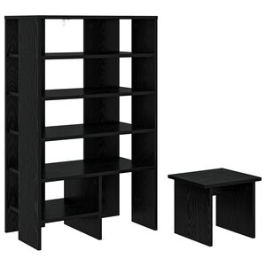vidaXL Kenk&auml;kaappi 2 kpl 62 x 35 x 100 cm Tekninen puu Musta tammi