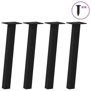vidaXL Sohvap&ouml;yd&auml;n jalat 4 kpl musta 30 cm ter&auml;s