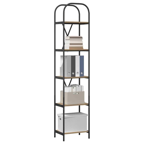 vidaXL Kirjahylly Artisan tammi 40 x 30 x 183 cm Tekninen puu