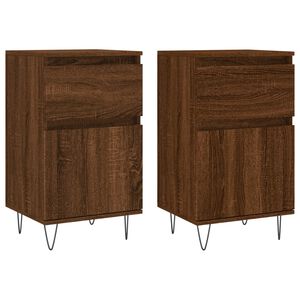 vidaXL Senkit 2 kpl ruskea tammi 40x35x70 cm tekninen puu