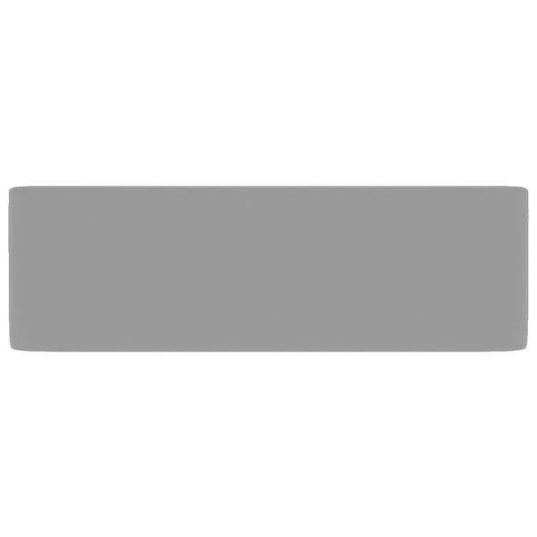 vidaXL Ylellinen pesuallas matta vaaleanharmaa 41x30x12 cm keraaminen