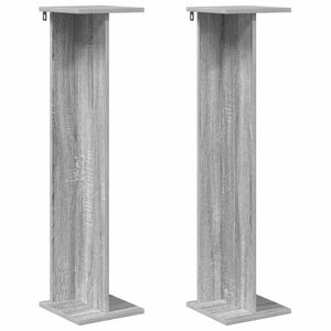 vidaXL Kasviteline Harmaa Sonoma 25 x 25,5 x 100,5 cm K&auml;sitelty puu