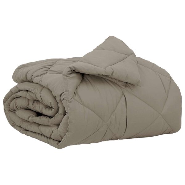 vidaXL Koko Vuoden Peitto Vaaleanharmaa 200 x 135 cm Mikrokuitu