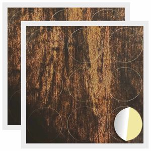 vidaXL Itsekiinnittyv&auml; ruuvikansi 2 pcs Vanha puu &Oslash; 20 x 0,5 mm