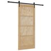 vidaXL Liukuovi ORKDAL Luonnollinen ja musta 86 x 198,5 cm T&auml;ysi m&auml;nty