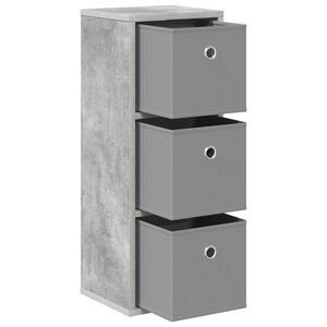 vidaXL Sivup&ouml;yt&auml; laatikon kanssa Betoni Harmaa 25,5 x 22 x 69,5 cm