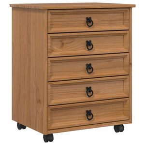 vidaXL Rullakaappi laatikoilla CORONA T&auml;ysi m&auml;nty ja engineered-wood
