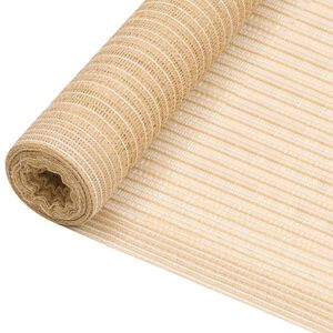 vidaXL N&auml;k&ouml;suoja beige 1x25 m HDPE 75 g/m&sup2;