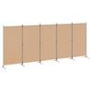vidaXL 5-paneelinen huonejako Beige 433 x 180 cm Kangas