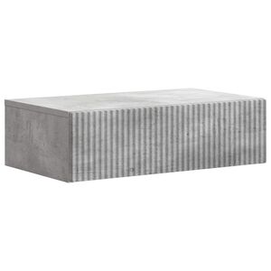vidaXL Sein&auml;lle Asennettava Sivup&ouml;yt&auml; Betoninharmaa 59 x 34,5 x 17 cm