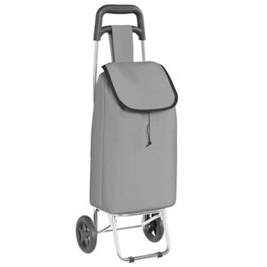 vidaXL Ostoskori Harmaa 35 x 28 x 92 cm Oxford-kangas