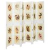vidaXL Romdivider Paneeli Valkoinen 212 x 165 cm MDF