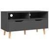 vidaXL TV-taso harmaa 90x40x48,5 cm tekninen puu