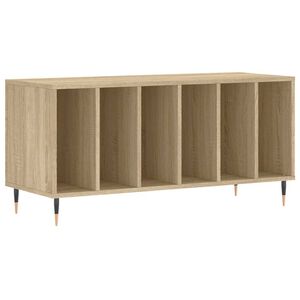 vidaXL LP-levyjen s&auml;ilytyskaappi Sonoma-tammi 100x38x48 cm puu