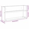 vidaXL Lehtiteline 2 pcs Musta tammi. 60 x 12 x 30 cm Tekninen puu