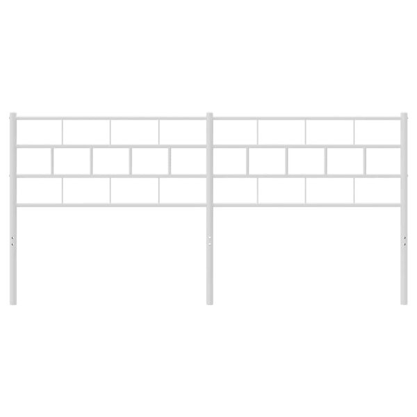 vidaXL Metallinen vaihtop&auml;&auml;ty valkoinen 180 cm