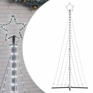 vidaXL LED joulukuusi 447 kylm&auml;n valkoista LED-valoa 250 cm