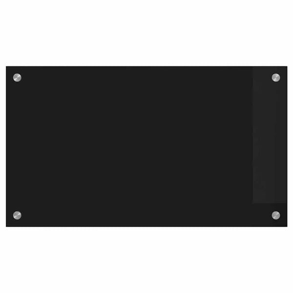 vidaXL Keittiön suojapaneeli Musta 70 x 40 cm karkaistu lasi