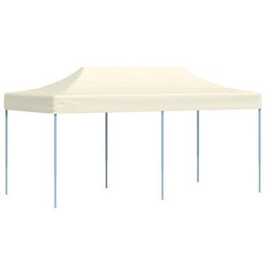 vidaXL Kokoontaitettava juhlateltta pop-up 3x6 m kerma