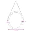 vidaXL Sein&auml;peili hihnalla valkoinen &Oslash; 55 cm