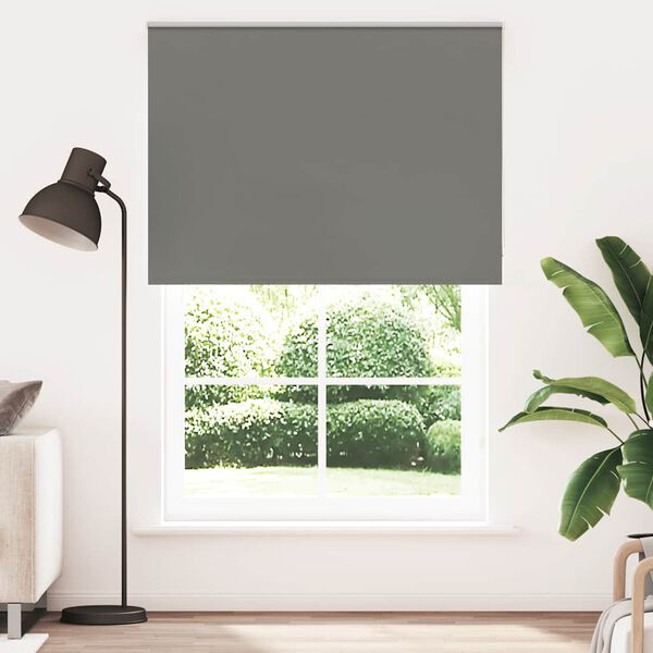 vidaXL Rullaverho Blackout harmaa 160x230 cm Kankaan leveys 156,6 cm