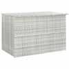 vidaXL Ulkos&auml;ilytyslaatikko vaaleanharmaa 150x100x100 cm polyrottinki