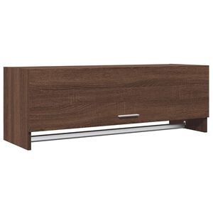 vidaXL Vaatekaappi ruskea tammi 100x32,5x35 cm tekninen puu