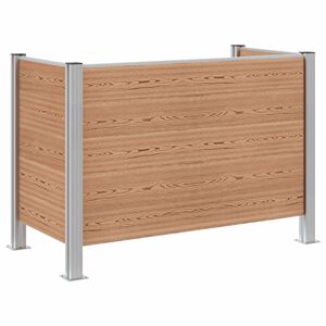 vidaXL Roska-aitaus Ruskea 161 x 85 x 115 cm Alumiini ja WPC